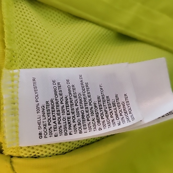 The North Face Cycling Bright Yellow Windbreaker Jacket XL - Picture 6 of 8
